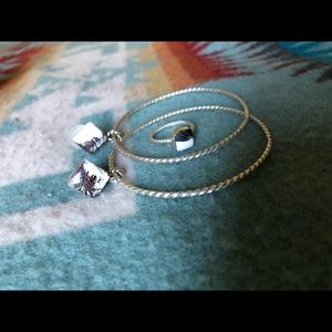White Buffalo  Earrings and Ring Set